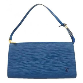 Louis Vuitton Pre-owned Handbags, female, Blue, Size: ONE SIZE Pre-owned Pouch