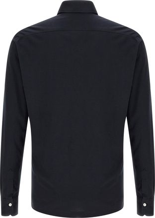 Kiton Mens Blue Cotton Polo Shirt