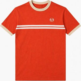 Sergio Tacchini Mens Sergio Tacchini Supermac T-Shirt Rooibos Tea/Mojave Desert/Gardenia - Red - Size: 46