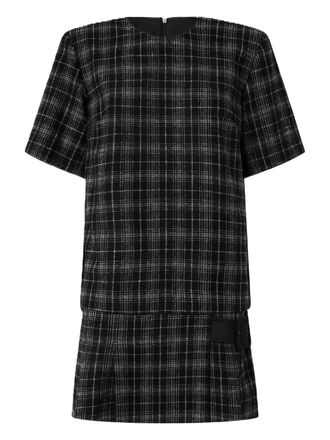 Pinko check buckle dress - ZC8 MULTI.NERO/BEIGE