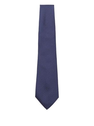 Canali geometric-pattern tie - Blue