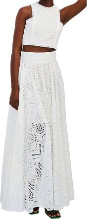 Generic 2 Piece Dress Set Women Lace Up Sleeveless Tank Top and Elastic Waist Swing Skirt Set Loungewear Elegant Cut Out Two Piece Long Dress Streetwear Summe