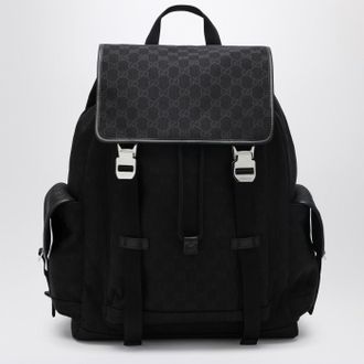 Gucci Large black GG fabric backpack