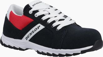 Dunlop Mens Dunlop Street Response Suede Mens Dark Blue/Red/White Safety Trainers - Size: 12