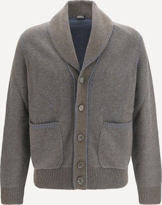 Ermenegildo Zegna Cashmere and wool V-neck Cardigan Male 50