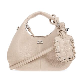 Ganni Dames, Tassen, Beige, Maat: ONE Size Leer