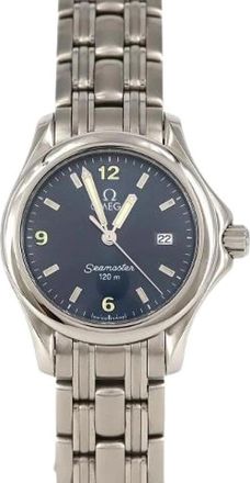Omega Pre-owned Seamaster 120 Acciaio Inossidabile al Quarzo - - Pre-owned - Donna - Blu - ONE SIZE
