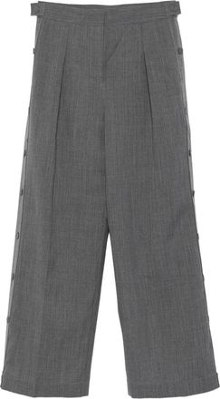 Jil Sander Buttoned Trousers - Womens - Viscose/Wool