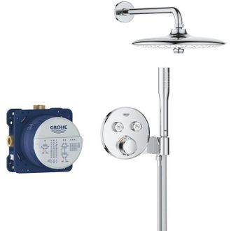 GROHE Conjunto De Ducha Empotrado - Todos Los Tipos De Chorros - Mezclador Termost&aacute;tico - Grohe - 34878000 - Gris