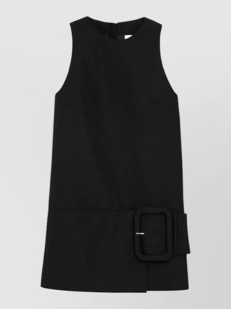 Ami mini dress belt large buckle shirt