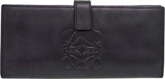 Loewe Black Nappa Leather Leather Long Wallet (Bi-Fold) (Pre-Owned)