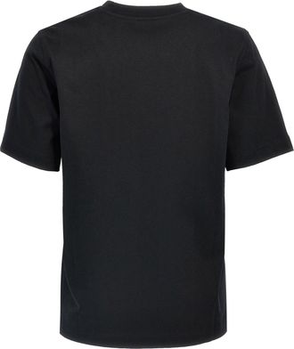 Burberry Logo-Embroidered T-shirt - Black