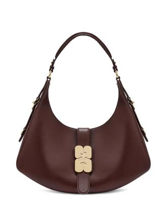Ganni small Kat tote bag - Brown