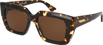 Bottega Veneta Womens Sunglasses Bv1030s Havana Brown Acetate