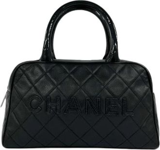 Chanel Pre-owned Patent Leather Handbag - Dames - Vintage Handtas - Zwart - ONE Size - Leer - Vintage
