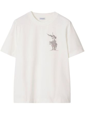Burberry T-shirt met print - Beige