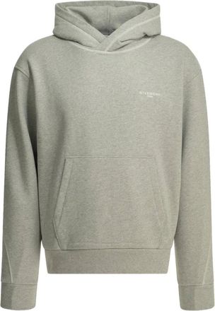 Givenchy Couture Seam Contrasted Stitch Hoodie - Heren - Hoodies - Grijs - L - Leer - Hoodies & sweatvesten
