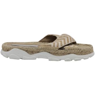 Stella McCartney Stella McCartney Geweven Touw Espadrille Slippers in Beige Jute