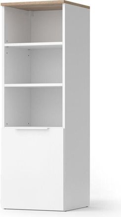 Vicco Armario universal Wido, Blanco/Sonoma, 40.2 x 120 cm con una puerta, Vicco