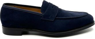 Crockett & Jones Crawford Moccasin - Heren - Loafers - Blauw - 43 1/2 EU - Leer - Schoenen