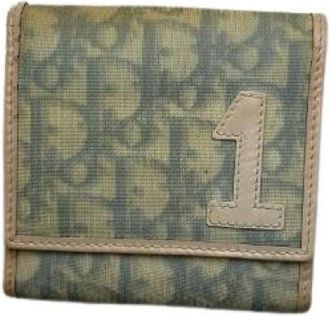 Dior Pre-owned Wallets, female, Blue, Size: ONE SIZE Pre-owned Leather Wallet