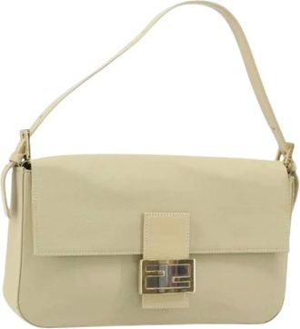 Fendi Pre-owned Shoulder Bags, female, Beige, Size: ONE SIZE Pre-owned Vintage Shoulder Bag