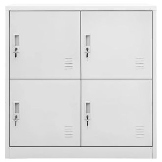 Berkfield Home Locker Cabinet Light Grey 90x45x92.5 cm Steel