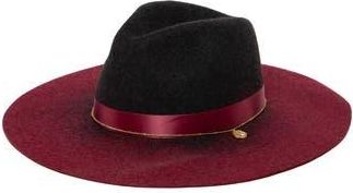 San Diego Hat Company x Trina Turk Felt Fedora in Burgundy at Nordstrom Rack