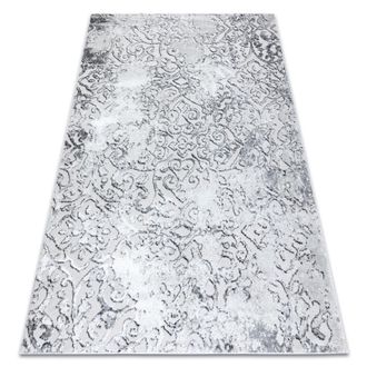 RugsX Alfombra Mefe Moderna 8724 Ornamento Vintage - Structural Dos Niveles De Vell&oacute;n Gris Grey 240x330 Cm