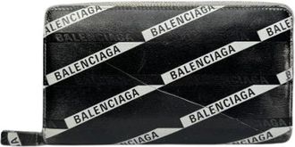 Balenciaga Pre-owned Vintage Leren Portemonnee - Dames - Vintage Accessoires - Zwart - ONE Size - Leer - Vintage