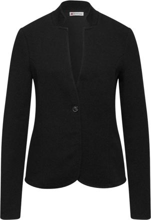 Street One Jassen, Dames, Zwart, L, Katoen, EOS Jacquard Blazer