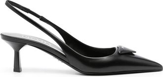 Prada Leather Slingback Pumps