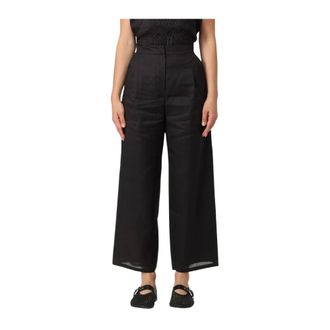 Max Mara Wide Leg Linen Trousers