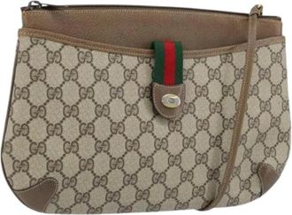 Gucci Pre-owned Cross Body Bags, female, Beige, Size: ONE SIZE Pre-owned Vintage Shoulder Bag