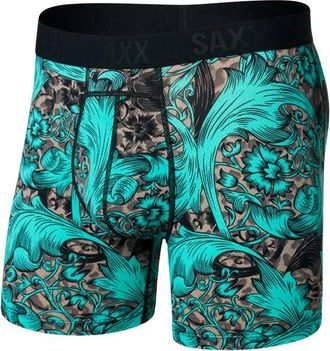 Saxx Smooth Flex Light Compression Boxer Brief Kunstfaserunterw&auml;sche f&uuml;r Herren | t&uuml;rkis