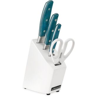 Arcos Juego Cocina Brooklyn - Juego Compuesto Por Los B&aacute;sicos Para Un Cocina Bien Equipada. Todo Organizado En Un Taco De Madera De Caucho Lacado En Color B