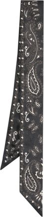 Golden Goose paisley-print silk scarf - unisex - Silk - One Size - Black