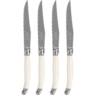 French Home Set of 4 Laguiole Connoisseur Steak Knives in Ivory at Nordstrom Rack