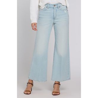 NYDJ Mia Palazzo High Waist Flare Jeans in Sky Valley at Nordstrom, Size 10