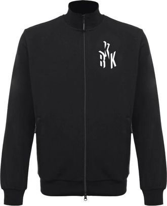 Dirk Bikkembergs Felpa - Heren - Vesten met rits - Zwart - L - Hoodies & sweatvesten
