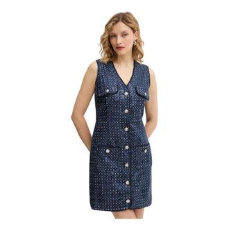 Guess Mujer, Vestidos, Azul, Talla: M