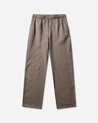 Nike Men s NOCTA Open Hem Fleece Pants Olive Grey