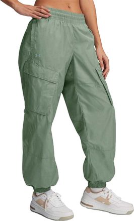 Under Armour Dames/Dames Unstoppable Sheen Woven Cargo Broek (Groen)