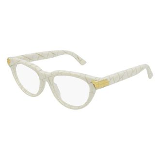 Bottega Veneta BV1106O004 Cat-Eye Full Rim Eyeglasses - Beige