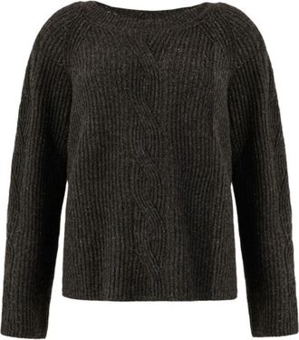 D.exterior Ronde hals knitwear - Dames - Ronde hals truien - Grijs - M - Truien & Vesten