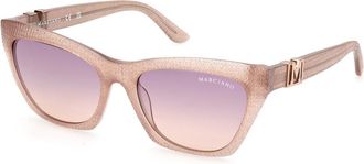 Guess GM00008 57Z Womens Sunglasses Brown Size 54