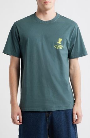 Rip Curl Liquid Trips Graphic Cotton T-Shirt in Pine Night at Nordstrom, Size Xx-Large
