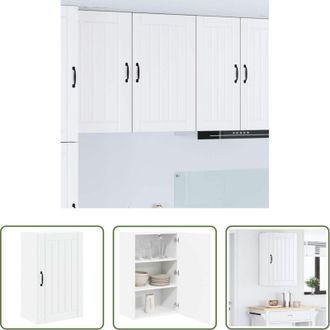 vidaXL vidaXL Armadio in legno multistrato - Mobile da cucina Bianco 50 x 31 x 80 cm Legno multistrato