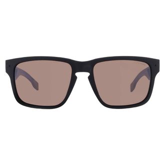 HUGO BOSS Polarized Brown Square Mens Sunglasses BOSS 1497/S 0087/6A 55