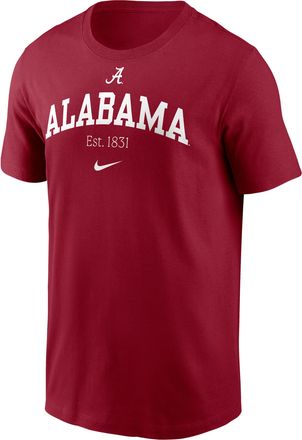Nike Alabama Academic Arch Nike Mens College T-Shirt in Red | N19969WABN-7PJ
